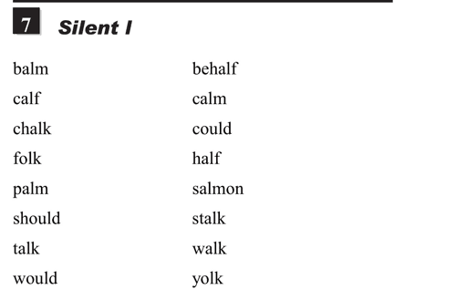 English pronunciation - unit 10 - 7 - Silent letters - silent l